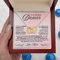 To My Graceful Dancer Daughter - Never Fade - Pink - Interlocking Hearts Necklace
