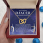 To My Graceful Dancer Daughter - Purple Skies - Interlocking Hearts Necklace