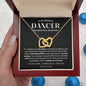 To My Graceful Dancer Daughter - Pride & Joy - Interlocking Hearts Necklace