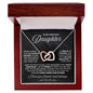 To My Precious Daughter - All My Days - Black - Interlocking Hearts Necklace