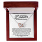 To My Graceful Dancer Daughter - My Brave Dancer - Interlocking Hearts Necklace
