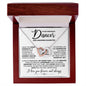 To My Graceful Dancer Daughter - Never Fade - Interlocking Hearts Necklace
