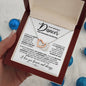 To My Graceful Dancer Daughter - Never Fade - Interlocking Hearts Necklace