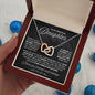 To My Precious Daughter - All My Days - Black - Interlocking Hearts Necklace