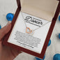 To My Graceful Dancer Daughter - My Brave Dancer - Interlocking Hearts Necklace