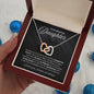 To My Beautiful Daughter - Greatest Joy - Interlocking Hearts Necklace