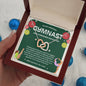 To My Amazing Gymnast Daughter - Bright Joy - Interlocking Hearts Necklace