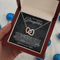 To My Beautiful Daughter - Our Bond is Forever - Interlocking Hearts Necklace