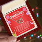 To My Amazing Gymnast Daughter - Bright Joy - Red - Interlocking Hearts Necklace