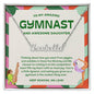 To My Amazing Gymnast Daughter - Holiday Delight - Custom Name Necklace