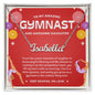 To My Amazing Gymnast Daughter - Bright Joy - Red - Custom Name Necklace