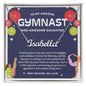 To My Amazing Gymnast Daughter - Bright Joy - Navy - Custom Name Necklace