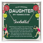 To My Amazing Daughter My Tennis Star - Bright Joy - Custom Name Necklace