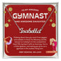 To My Amazing Gymnast Daughter - Holiday Gold -  Custom Name Necklace