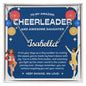 To My Amazing Cheerleader Daughter - Bright Joy - Blue - Custom Name Necklace