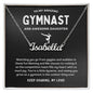 To My Amazing Gymnast Awesome Daughter - Soaring Dynamo - Custom Name Necklace