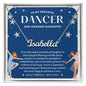 To My Graceful Dancer Daughter - Shine Bright - Blue - Custom Name Necklace