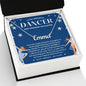 To My Graceful Dancer Daughter - Shine Bright - Blue - Custom Name Necklace