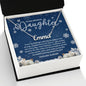 To My Amazing Daughter - Merry Christmas Snowflake - Custom Name Necklace