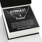 To My Amazing Gymnast Awesome Daughter - Soaring Dynamo - Custom Name Necklace