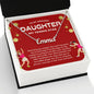 To My Amazing Daughter My Tennis Star - Holiday Gold -  Custom Name Necklace
