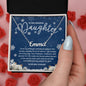 To My Amazing Daughter - Merry Christmas Snowflake - Custom Name Necklace