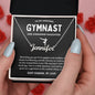 To My Amazing Gymnast Awesome Daughter - Soaring Dynamo - Custom Name Necklace