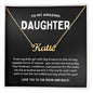 To My Amazing Daughter - Force of Nature - Custom Name Necklace