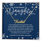 To My Amazing Daughter - Winter Wonderland - Custom Name Necklace
