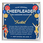To My Amazing Cheerleader Daughter - Bright Joy - Blue - Custom Name Necklace