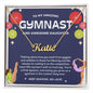 To My Amazing Gymnast Daughter - Bright Joy - Navy - Custom Name Necklace