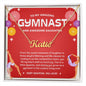 To My Amazing Gymnast Daughter - Bright Joy - Red - Custom Name Necklace