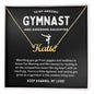 To My Amazing Gymnast Awesome Daughter - Soaring Dynamo - Custom Name Necklace