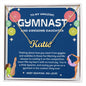 To My Amazing Gymnast Daughter - Bright Joy - Blue - Custom Name Necklace