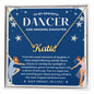 To My Graceful Dancer Daughter - Shine Bright - Blue - Custom Name Necklace