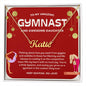 To My Amazing Gymnast Daughter - Holiday Gold -  Custom Name Necklace