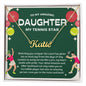 To My Amazing Daughter My Tennis Star - Bright Joy - Custom Name Necklace