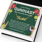 To My Amazing Gymnast Daughter - Bright Joy - Custom Name Necklace