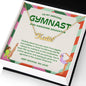 To My Amazing Gymnast Daughter - Holiday Delight - Custom Name Necklace