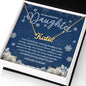 To My Amazing Daughter - Merry Christmas Snowflake - Custom Name Necklace