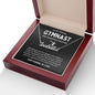 To My Amazing Gymnast Awesome Daughter - Soaring Dynamo - Custom Name Necklace