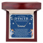 To My Graceful Dancer Daughter - Shine Bright - Blue - Custom Name Necklace