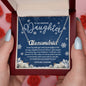 To My Amazing Daughter - Merry Christmas Snowflake - Custom Name Necklace