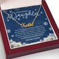 To My Amazing Daughter - Merry Christmas Snowflake - Custom Name Necklace