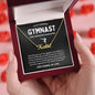 To My Amazing Gymnast Awesome Daughter - Soaring Dynamo - Custom Name Necklace