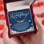 To My Amazing Daughter - Merry Christmas Snowflake - Custom Name Necklace