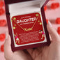 To My Amazing Daughter My Tennis Star - Holiday Gold -  Custom Name Necklace