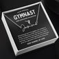 To My Amazing Gymnast Daughter - Soaring Dynamo - Custom Signature Name Necklace
