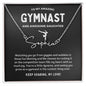 To My Amazing Gymnast Daughter - Soaring Dynamo - Custom Signature Name Necklace