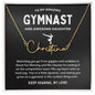 To My Amazing Gymnast Daughter - Soaring Dynamo - Custom Signature Name Necklace